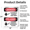 Signmission Electrical Current Keep Away Bilingual Danger Sign, Aluminum, 18in W x 24in L, 2PK OS-2PACK-DS-A-1824-VS-1194 - alternate 3